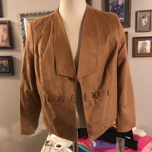 Vegan suede jacket. Size 16P